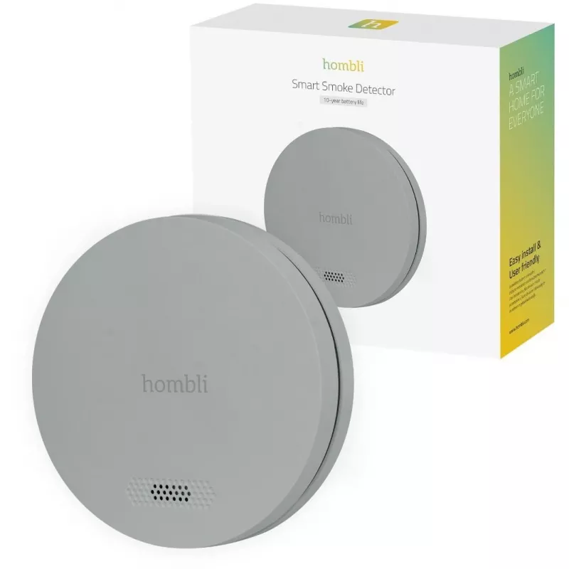 Detector de humo Hombli HBSA-0108 inalámbrico fotoeléctrico 3V litio