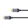 Unitek C1626GY01-1.5M cable DisplayPort 2.1, 8K@120Hz, 1,5 m, negro/gris