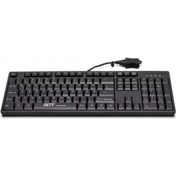 GETT Device Technology CleanType Easy Basic - teclado - USB - alemán - negro (KL26211)