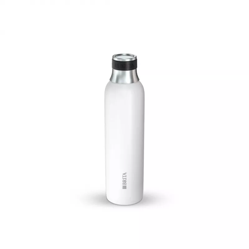 Brita sodaTRIO 1046738 botella para carbonatador, acero inoxidable, 0,65 l, blanca