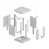 Lanberg WF11-3309-10S armario rack 9U rack de montaje en pared gris