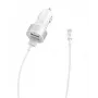 Cargador de coche Devia Smart Series Dual USB 2.4A con cable Lightning integrado