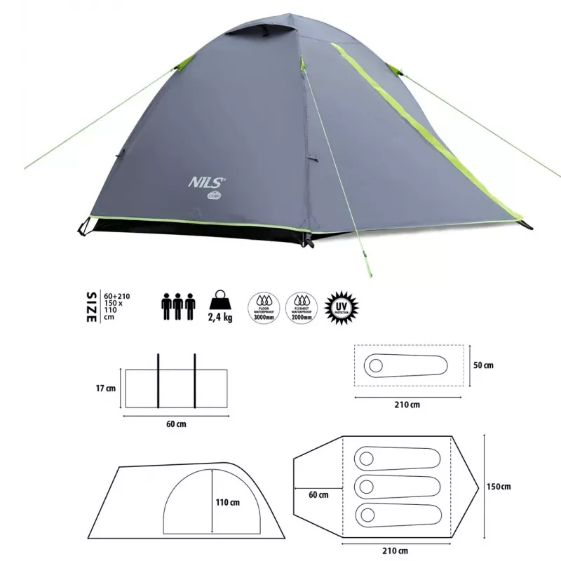 Tienda de campaña - Nils Camp NC6004 Explorer
