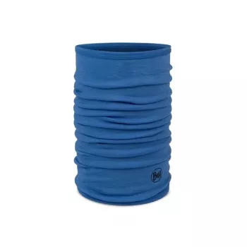 Buff Merino Lightweight Jr Solid braga de cuello de lana merino para niños, azul
