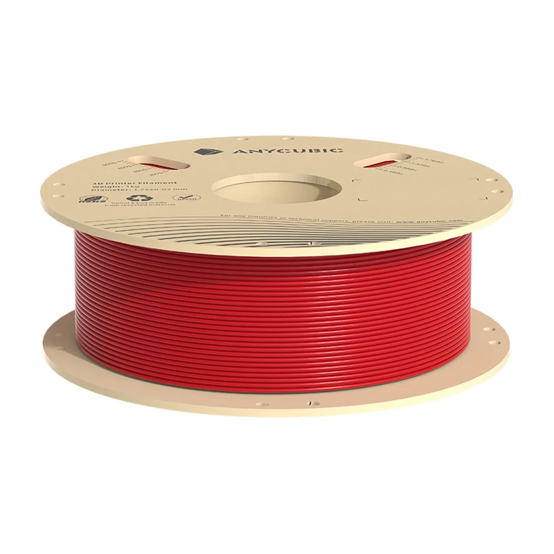 Filamento PLA AnyCubic IPHPLRR-106 — bobina de 1 kg, 1,75 mm, rojo