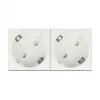 Delock Easy 45 81426 Toma Schuko, disposición a 45°, ampliable 2 veces, 45 x 45 mm