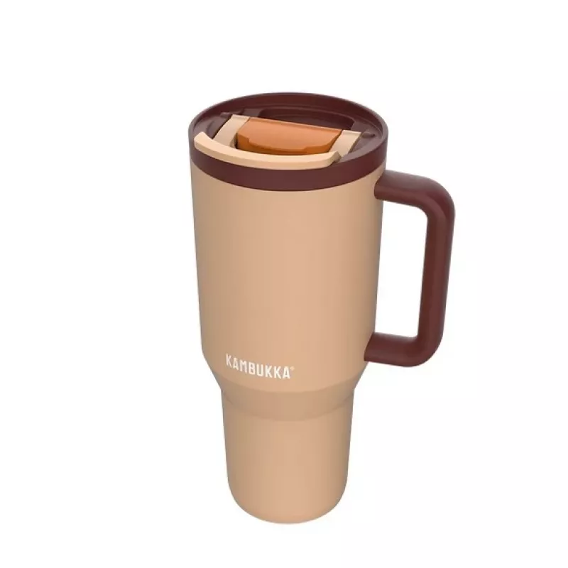 Vaso térmico con pajita telescópica Kambukka Rio Tumbler 950 ml Almond Dream