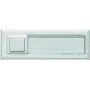 Pulsador de timbre Grothe 51015 — de superficie blanco, para sistemas de 12 V, máx. 1,5 A