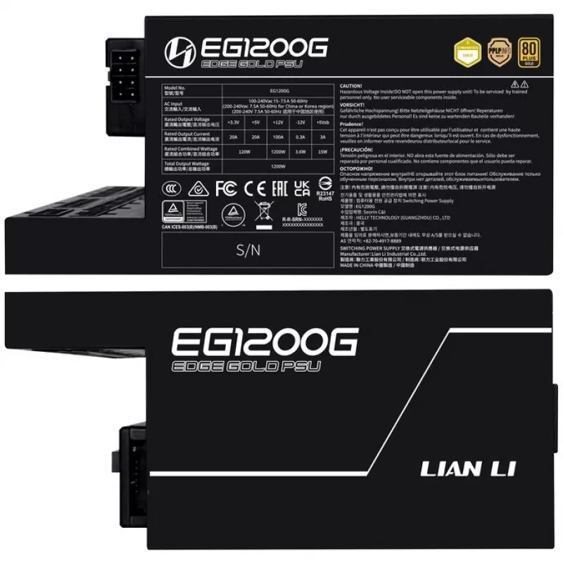 Fuente de alimentación Lian Li EG1200G 1200 W