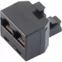 Conector de red ShiverPeaks BS71230-8 3xRJ-45 negro