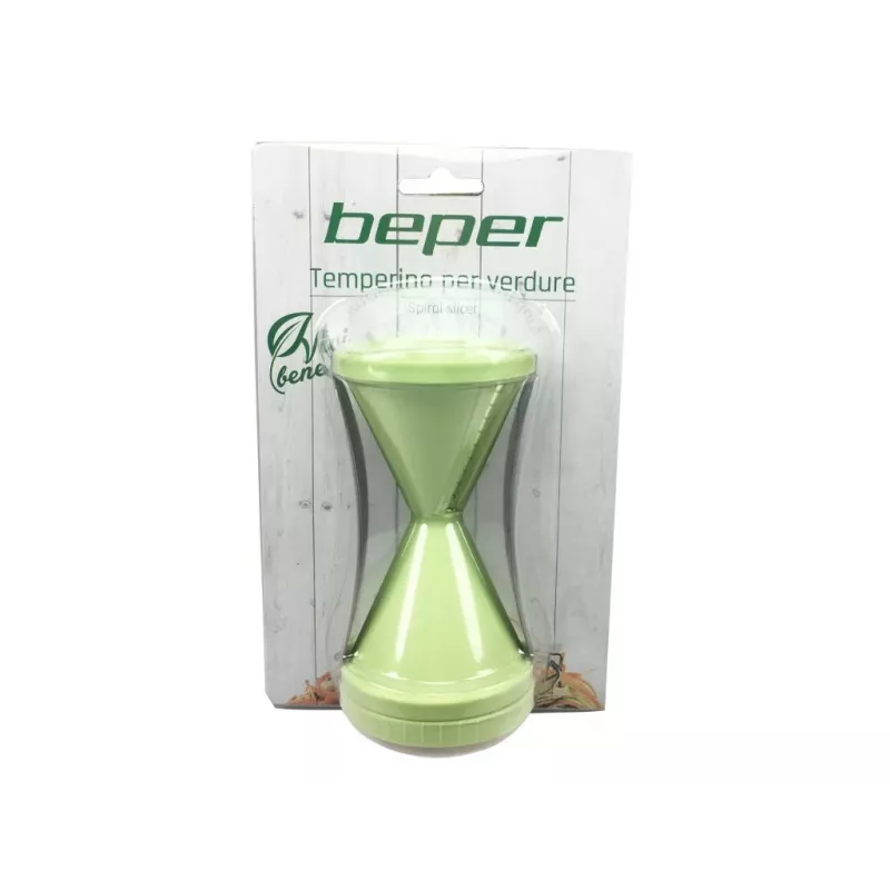 Cortador de espiral manual Beper MD.236 verde ABS acero inoxidable