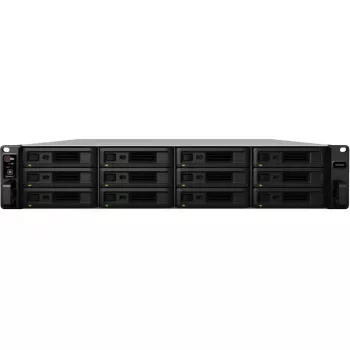Synology SA3200D servidor NAS, 12 bahías, montaje en rack, RAID 0/1/5/6/10/JBOD/RAID F1, 16 GB RAM, GbE/10GbE, iSCSI, 2U (SA3200D)