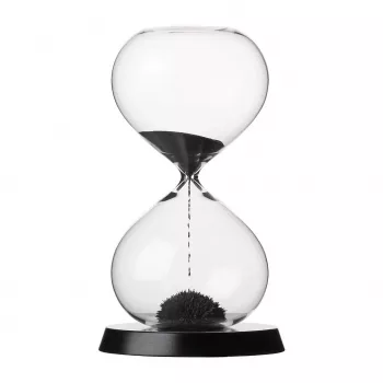 Reloj de arena Rituali Domestici Scorrendo U30793105B78 negro 13,5 x 23 cm reloj de arena