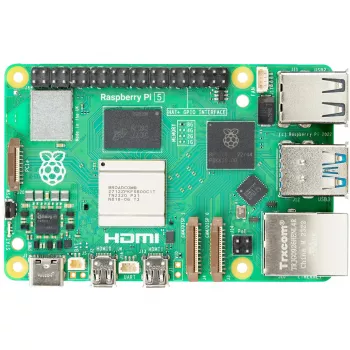 Ordenador de placa única Raspberry Pi 5 placa de desarrollo — 2400 MHz Arm Cortex-A76, hasta 16 GB LPDDR4x, MicroSD, USB 3.2, Wi‑Fi 5
