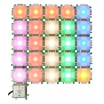 Set de luces ALLNET BrickRknowledge 7 colores azul verde naranja rojo blanco cálido amarillo