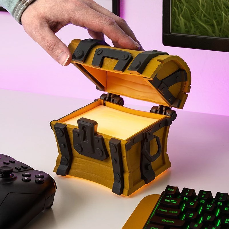Lámpara de mesa Paladone Fortnite Chest Light – lámpara LED temática de novedad