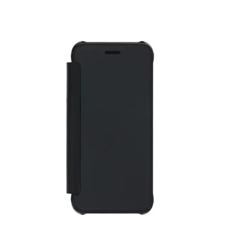 Funda tipo cartera Tellur para iPhone 8 — piel sintética, negra, con espejo