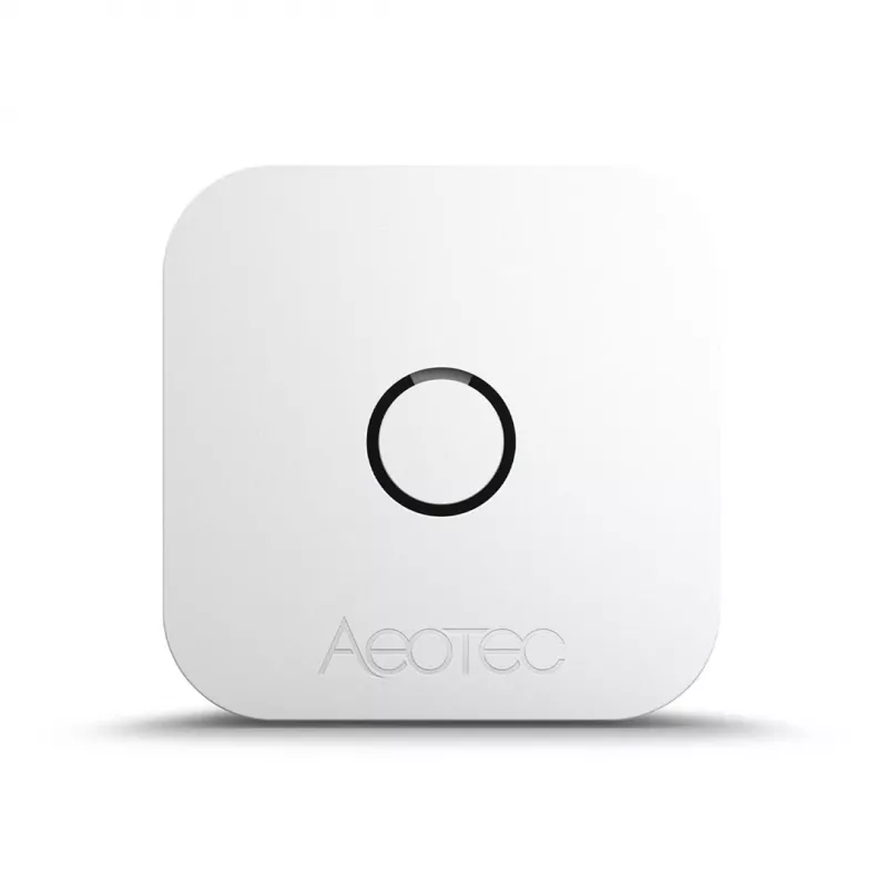 Sensor de temperatura y humedad interior AEOTEC AEOEZWA039 – de sobremesa, a pilas, 34×34×17 mm