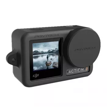 Funda para cámara PGYTECH OSMO ACTION 3 funda de silicona negra