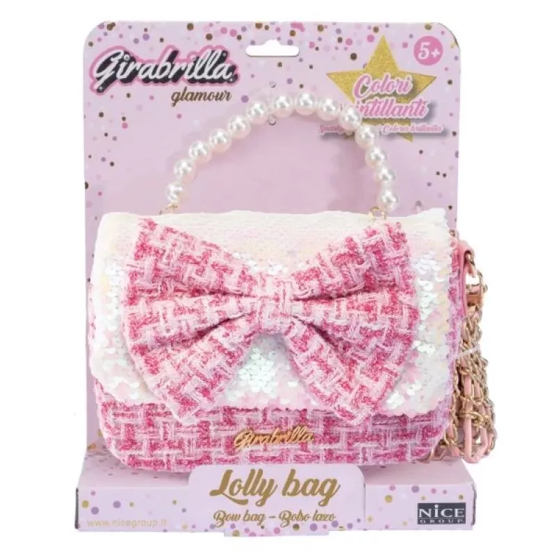 Mochila para niños Nice 19058 con lazo, forma pequeña de colegio/mochila