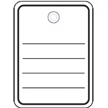 Etiqueta colgante HERMA 6822 40x50 mm con ojal para cordel o lengüeta