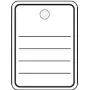 Etiqueta colgante HERMA 6822 40x50 mm con ojal para cordel o lengüeta