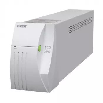 EVER ECO Pro 1000 AVR CDS - SAI - AC 230 V - 650 Watt - 1000 VA 5 Ah - USB - tomas de salida: 2 - Blanco