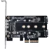 Tarjeta adaptadora Silverstone SST-ECM27 M.2/SATA, PCIe 4.0, 1x M-Key, 2x SATA 6G - Low Profile