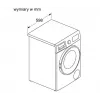Lavadora-secadora Bosch WNA13401PL 8 kg / 5 kg 1400 rpm blanca