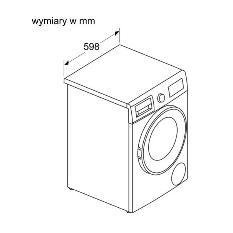 Lavadora-secadora Bosch WNA13401PL 8 kg / 5 kg 1400 rpm blanca