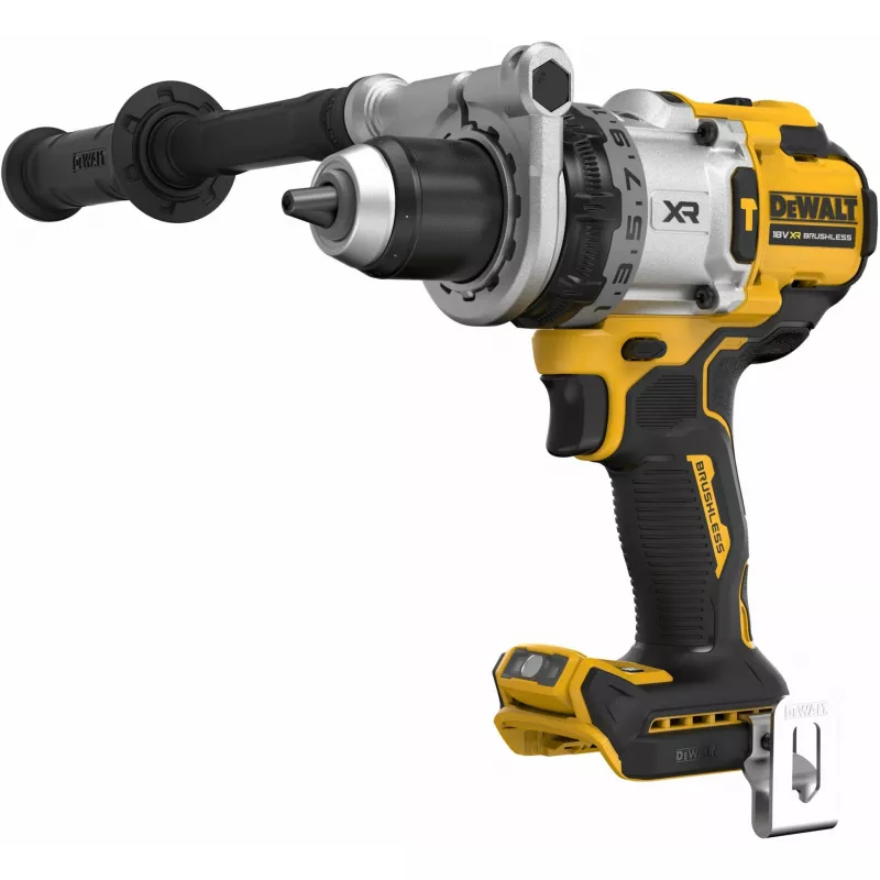 DeWalt DCD1007NT-XJ taladro atornillador percutor inalámbrico 18 V XR, motor sin escobillas, 2250 rpm, portabrocas sin llave de 13 mm, 169 Nm, 1,85 kg, sin batería