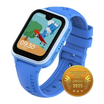 Smartwatch Garett Kids Vibe Ai 4G azul – seguimiento GPS, sumergible