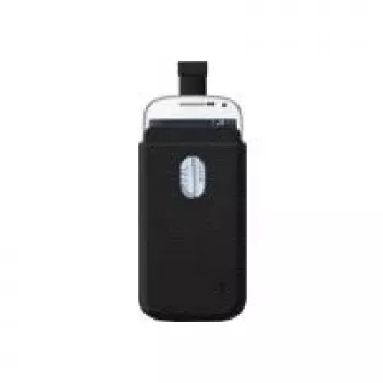 Linksys Belkin Pocket Case - Funda para móvil - Negra - para Samsung GALAXY S4 Mini (F8M638BTC00)