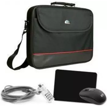 Kit de inicio de bolsa para portátil 43,9cm 17.3 negro - Funda (SET030-66067015)