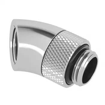 Adaptador giratorio de 45° Barrow G1/4 rosca macho a G1/4 rosca hembra, plata, modelo TWT45-B01 s