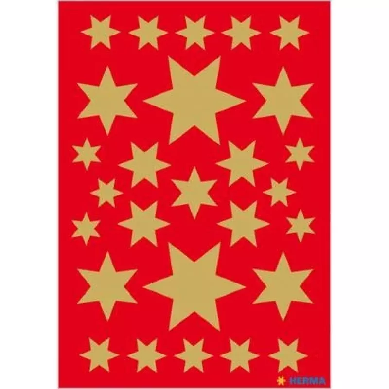 Pegatinas estrellas de 6 puntas HERMA 3927