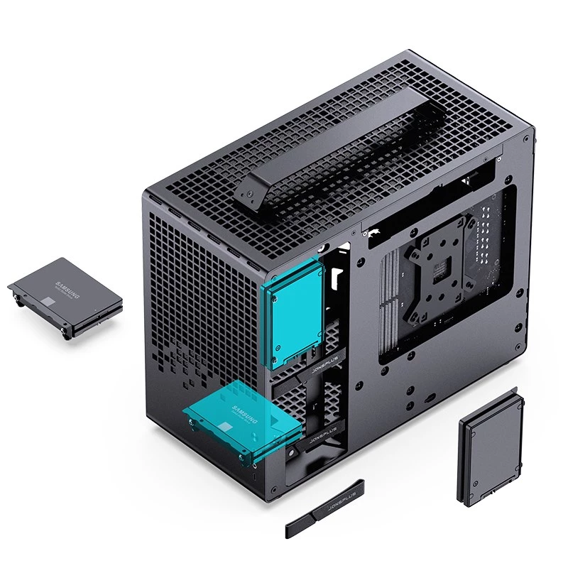 Jonsplus Caja MATX con asa Z20 – negra