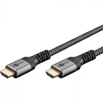 Goobay 64999 Cable HDMI 0,5 m HDMI Tipo A (estándar) Gris (64999)