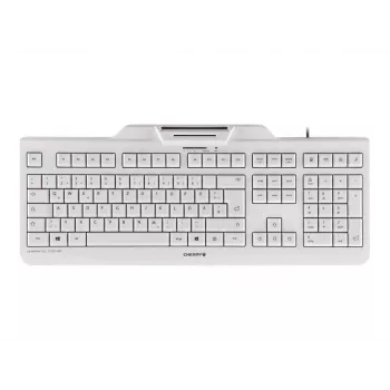 CHERRY KC 1000 SC Teclado con cable para tarjetas inteligentes gris claro USB QWERTY UK
