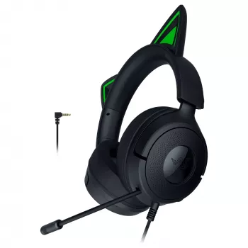 Auriculares gaming con cable Razer Kraken Kitty V3 X — on-ear, micrófono integrado