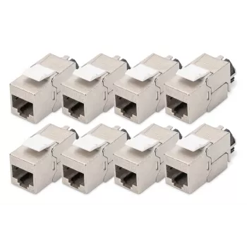 Módulo keystone Cat. 6A Digitus blindado gestor de cables inteligente 8 uds.