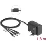 DeLOCK 41466 fuente de alimentación externa 5V 2A 10W, DC 3,5x1,35/5,5x2,1/5,5x2,5 mm