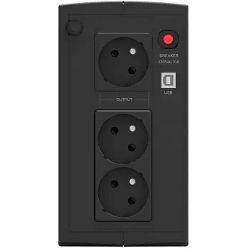 Sistema de alimentación ininterrumpida (SAI) PowerWalker 10121071 line-interactive 1 kVA 600 W 3 salidas de CA