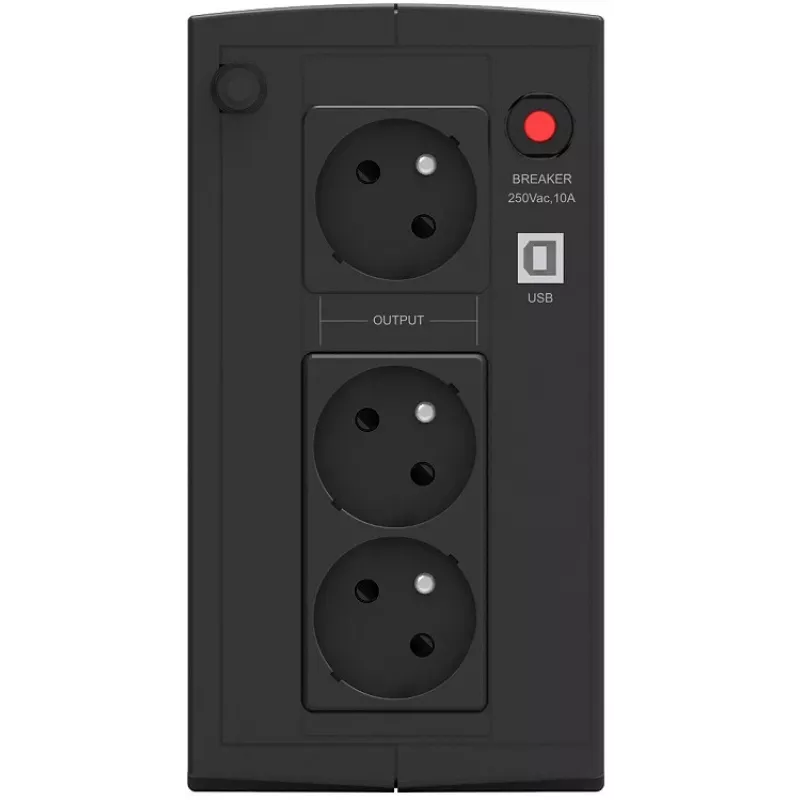 Sistema de alimentación ininterrumpida (SAI) PowerWalker 10121071 line-interactive 1 kVA 600 W 3 salidas de CA