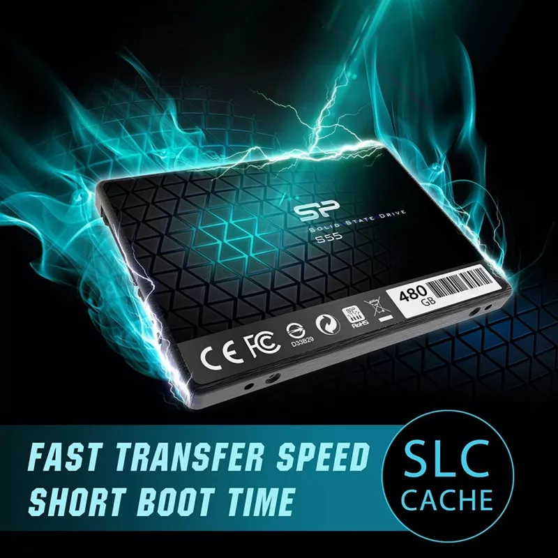 Unidad SSD Silicon Power Slim S55 480 GB 2,5