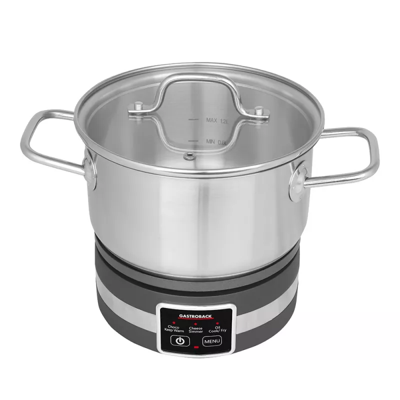 Fondue eléctrica Gastroback 42568 1,8 l 8 personas negro acero inoxidable