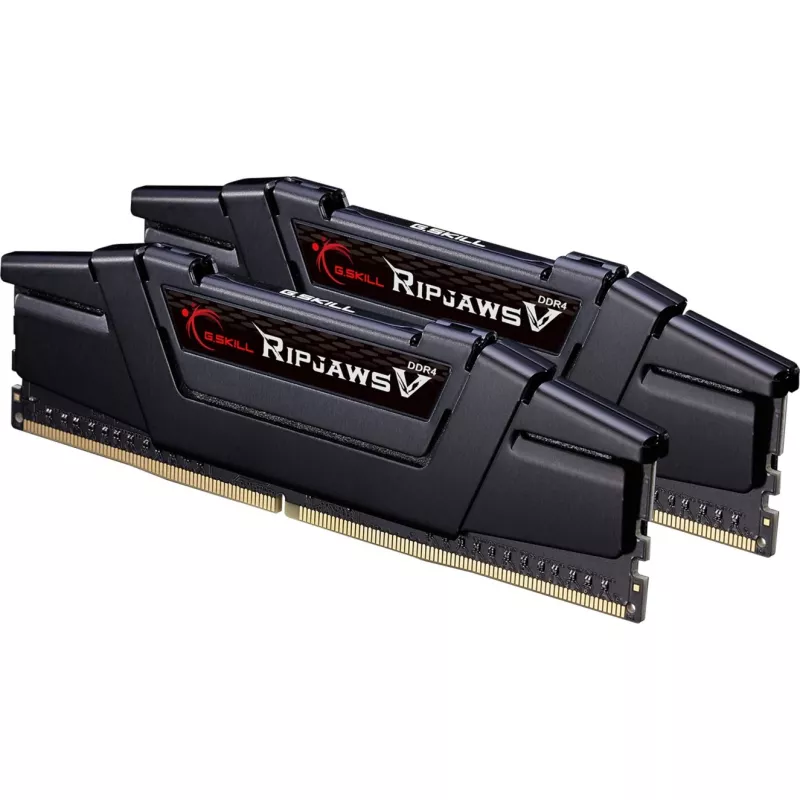 DIMM 16 GB DDR4-3600 (2x 8 GB) Dual-Kit, memoria RAM negra, F4-3600C18D-16GVK, Ripjaws V, INTEL XMP