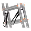 Krause Dopplo 120410 escalera de tijera de doble acceso, aluminio, 2 x 5 peldaños