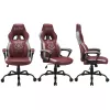 Silla de oficina Subsonic SA5642-H1 asiento acolchado respaldo acolchado marrón blanco