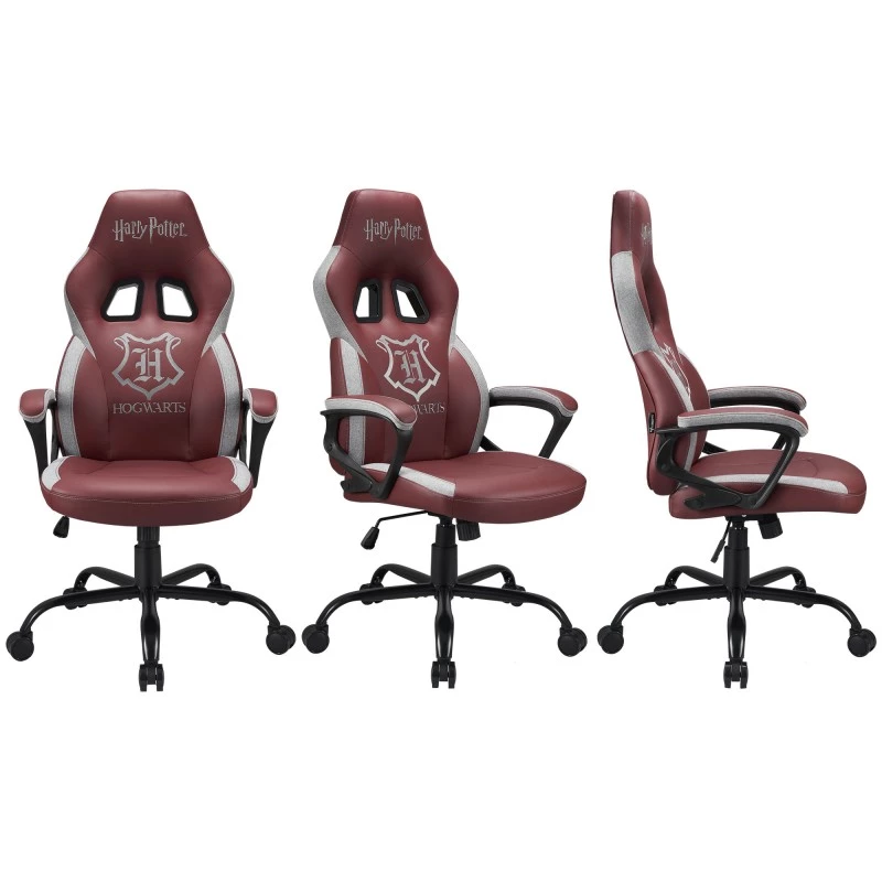 Silla de oficina Subsonic SA5642-H1 asiento acolchado respaldo acolchado marrón blanco